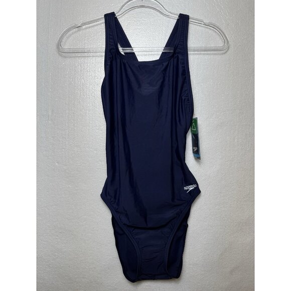 Speedo Women's Pro LT Color One Piece Super Pro Navy Blue Size 12/38 Swimsuit - Picture 4 of 10